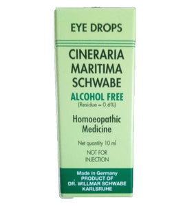 Schwabe Cineraria Maritima Eye Drops 10ml (alcohol-free) Herbal Remedy