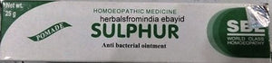 SBL SULPHUR OINTMENT 25g Homeopathic Remedy