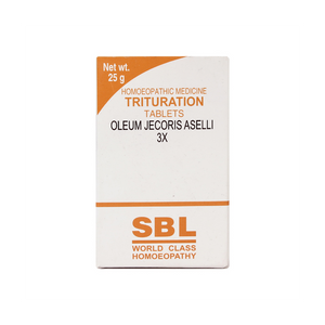 SBL Oleum Jecoris Trituration (25g) Tablet 3X Homeopathic Remedy