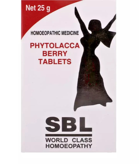 SBL Phytolacca Berry 25g Tablets for Weight Loss, Homeopathic Remedy