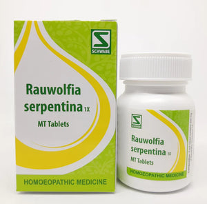 Schwabe Rauwolfia Serpentina 1X MT Tablets 20g Homeopathic Remedy