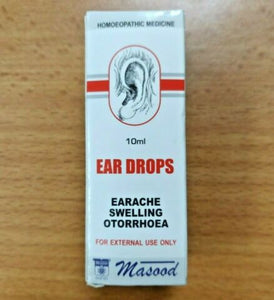 Masood EAR DROPS (MULLEIN OIL) for EARACHE Homeopathic Remedy